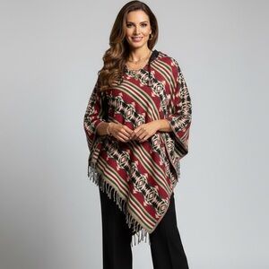 Nepal Handmade 100% Wool‎ hooded Bohemian Poncho